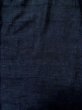 Photo3: L1019G Used Japanese women Dark Blue TSUMUGI pongee / Silk.    (Grade B) (3)