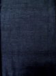 Photo4: L1019G Used Japanese women Dark Blue TSUMUGI pongee / Silk.    (Grade B) (4)