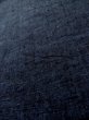 Photo7: L1019G Used Japanese women Dark Blue TSUMUGI pongee / Silk.    (Grade B) (7)