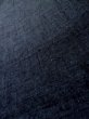 Photo8: L1019G Used Japanese women Dark Blue TSUMUGI pongee / Silk.    (Grade B) (8)