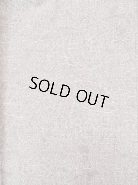 Photo3: L1019H Used Japanese womenPale Light Purple TSUMUGI pongee / Silk. Abstract pattern   (Grade C) (3)