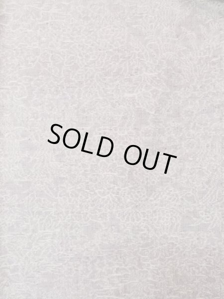 Photo4: L1019H Used Japanese womenPale Light Purple TSUMUGI pongee / Silk. Abstract pattern   (Grade C) (4)