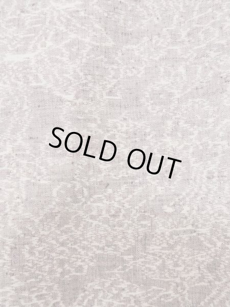 Photo5: L1019H Used Japanese womenPale Light Purple TSUMUGI pongee / Silk. Abstract pattern   (Grade C) (5)