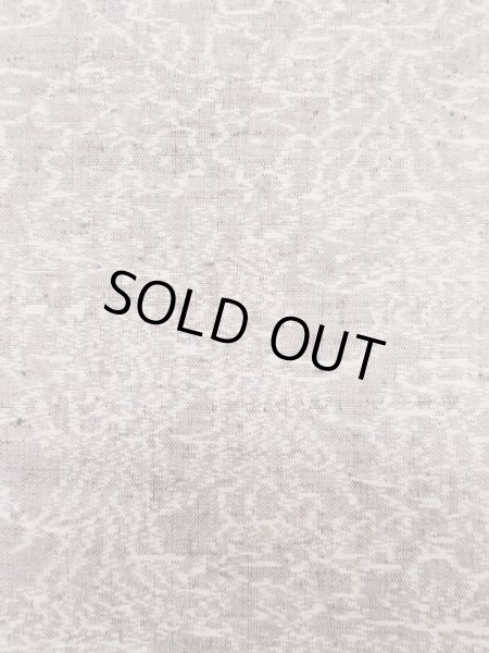 Photo6: L1019H Used Japanese womenPale Light Purple TSUMUGI pongee / Silk. Abstract pattern   (Grade C) (6)