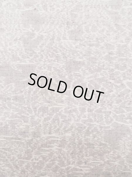 Photo7: L1019H Used Japanese womenPale Light Purple TSUMUGI pongee / Silk. Abstract pattern   (Grade C) (7)