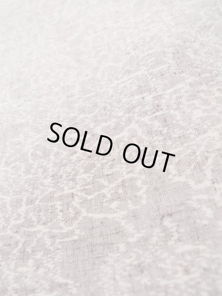 Photo8: L1019H Used Japanese womenPale Light Purple TSUMUGI pongee / Silk. Abstract pattern   (Grade C) (8)