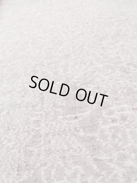 Photo10: L1019H Used Japanese womenPale Light Purple TSUMUGI pongee / Silk. Abstract pattern   (Grade C) (10)