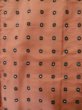 Photo4: L1019N Used Japanese womenPale Dark Pink TSUMUGI pongee / Silk. Circle   (Grade D) (4)