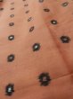 Photo7: L1019N Used Japanese womenPale Dark Pink TSUMUGI pongee / Silk. Circle   (Grade D) (7)