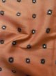 Photo10: L1019N Used Japanese womenPale Dark Pink TSUMUGI pongee / Silk. Circle   (Grade D) (10)