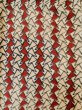 Photo3: L1019S Used Japanese women  White ORI woven / Silk. Triangle   (Grade B) (3)