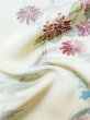 Photo11: L1019T Used Japanese women  Off White ORI woven / Silk. Chrysanthemum,   (Grade C) (11)
