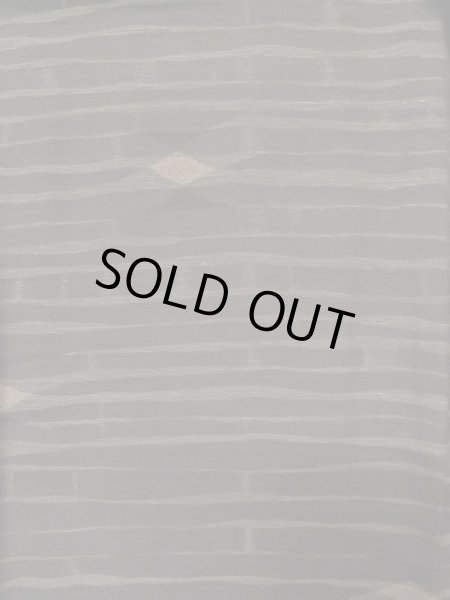 Photo4: L1019X Used Japanese women Dark Brown ORI woven / Silk. Line,   (Grade B) (4)