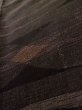 Photo11: L1019X Used Japanese women Dark Brown ORI woven / Silk. Line,   (Grade B) (11)