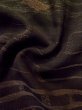 Photo13: L1019X Used Japanese women Dark Brown ORI woven / Silk. Line,   (Grade B) (13)