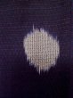 Photo7: L1019Z Used Japanese women Dark Purple ORI woven / Silk. Abstract pattern,   (Grade D) (7)
