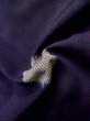 Photo11: L1019Z Used Japanese women Dark Purple ORI woven / Silk. Abstract pattern,   (Grade D) (11)