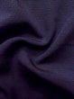Photo12: L1019Z Used Japanese women Dark Purple ORI woven / Silk. Abstract pattern,   (Grade D) (12)