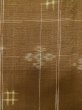 Photo5: Mint L1020C Used Japanese women  Brown TSUMUGI pongee / Wool. Abstract pattern,   (Grade A) (5)