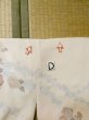 Photo16: L1026A Used Japanese women Light Ivory HAORI short jacket / Silk. Flower, Chinese clematis pattern  (Grade C) (16)