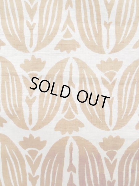 Photo5: Mint L1026D Used Japanese womenPale Light Gray HAORI short jacket / Silk. Abstract pattern   (Grade A) (5)