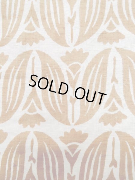 Photo6: Mint L1026D Used Japanese womenPale Light Gray HAORI short jacket / Silk. Abstract pattern   (Grade A) (6)