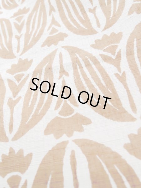 Photo7: Mint L1026D Used Japanese womenPale Light Gray HAORI short jacket / Silk. Abstract pattern   (Grade A) (7)