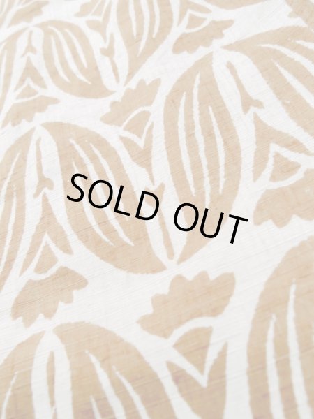 Photo8: Mint L1026D Used Japanese womenPale Light Gray HAORI short jacket / Silk. Abstract pattern   (Grade A) (8)