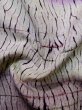 Photo12: Mint L1026K Used Japanese womenPale Light Wisteria HAORI short jacket / Silk. Abstract pattern   (Grade A) (12)