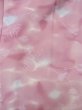 Photo3: L1026P Used Japanese women Pale Pink HAORI short jacket / Silk. Leaf,   (Grade C) (3)