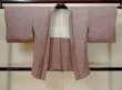 Photo1: L1026S Used Japanese women Pale Purple HAORI short jacket / Silk. Abstract pattern   (Grade C) (1)