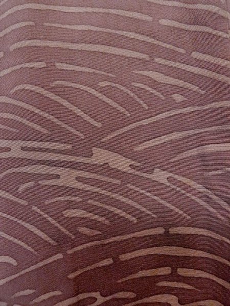 Photo7: L1026S Used Japanese women Pale Purple HAORI short jacket / Silk. Abstract pattern   (Grade C) (7)