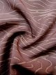 Photo12: L1026S Used Japanese women Pale Purple HAORI short jacket / Silk. Abstract pattern   (Grade C) (12)