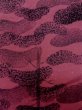 Photo7: L1026U Used Japanese womenPale Dark Pink HAORI short jacket / Silk. Abstract pattern   (Grade B) (7)
