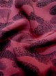 Photo12: L1026U Used Japanese womenPale Dark Pink HAORI short jacket / Silk. Abstract pattern   (Grade B) (12)