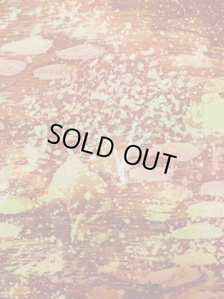 Photo5: L1026Y Used Japanese women Red HAORI short jacket / Silk. Tree,   (Grade A) (5)