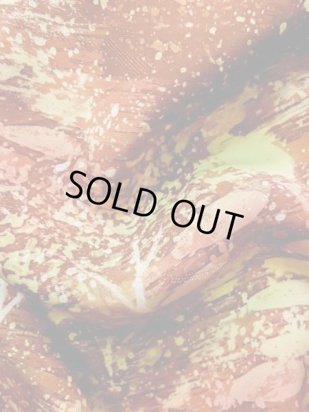 Photo12: L1026Y Used Japanese women Red HAORI short jacket / Silk. Tree,   (Grade A) (12)