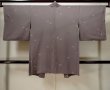Photo2: L1027B Used Japanese women Pale Purple HAORI short jacket / Silk. Leaf   (Grade B) (2)