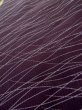 Photo8: L1104K Used Japanese women Dark Purple HAORI short jacket / Silk. Grass   (Grade B) (8)