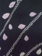Photo5: L1104Q Used Japanese women  Black HAORI short jacket / Silk. Abstract pattern   (Grade B) (5)
