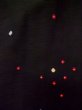 Photo3: L1104V Used Japanese women  Black HAORI short jacket / Synthetic. Circle   (Grade A) (3)