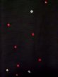 Photo4: L1104V Used Japanese women  Black HAORI short jacket / Synthetic. Circle   (Grade A) (4)