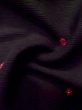 Photo12: L1104V Used Japanese women  Black HAORI short jacket / Synthetic. Circle   (Grade A) (12)