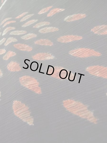 Photo8: Mint L1104W Used Japanese women  Black HAORI short jacket / Silk. Tree   (Grade A) (8)