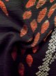 Photo11: Mint L1104W Used Japanese women  Black HAORI short jacket / Silk. Tree   (Grade A) (11)