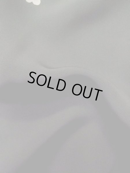 Photo10: Mint L1105D Used Japanese women  Black HAORI short jacket / Silk. Flower,   (Grade A) (10)