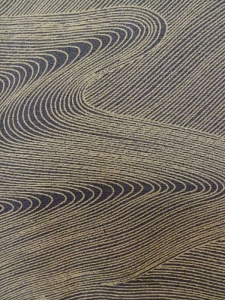 Photo5: Mint L1116E Used Japanese women  Beige KOMON dyed / Synthetic. Abstract pattern   (Grade A+) (5)