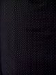 Photo4: L1116F Used Japanese women  Black KOMON dyed / Silk. Dot   (Grade B) (4)