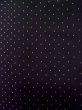 Photo6: L1116F Used Japanese women  Black KOMON dyed / Silk. Dot   (Grade B) (6)