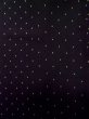 Photo7: L1116F Used Japanese women  Black KOMON dyed / Silk. Dot   (Grade B) (7)